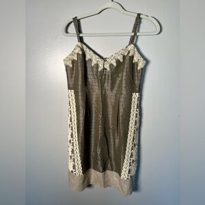 Anthropologie Moulinette Soeurs Linen Blend Embroidered Gorgeous Dress‎